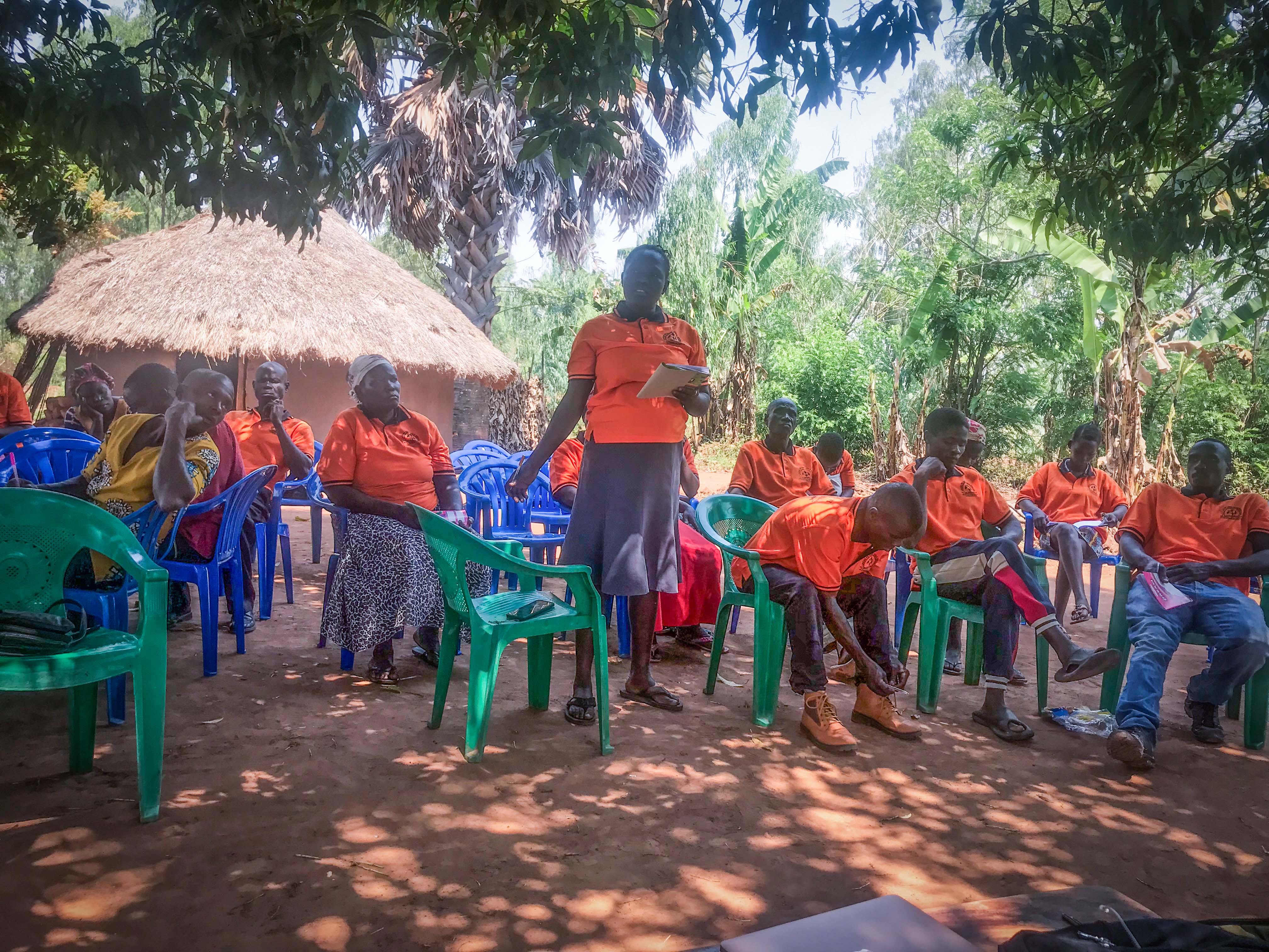 RFW participant presenting business ideas during AST training